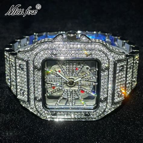 ice out men's watch fake|moissanite watches for men.